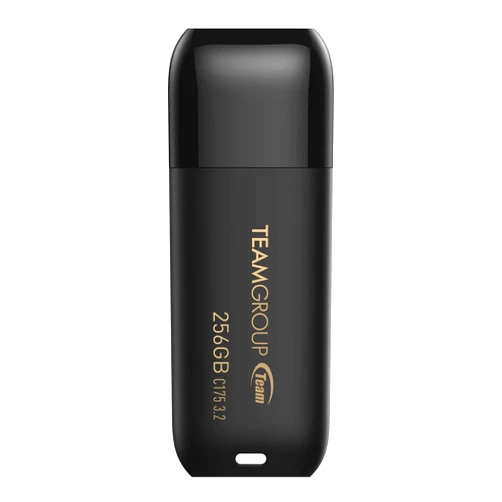 TEAMGROUP C175 256GB USB 3.2 Gen 1 (USB 3.1/3.0) Read 100MB/s Flash Thumb Drive,Memory Stick Compatible with Computer/Laptop Matte Black TC1753256GB01
