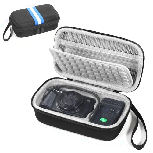Seracle Camera Bag Carrying Case Compatible with Canon PowerShot SX740/ SX730/ SX620/ G7X Mark III/ G7X Mark II Digital Camera, Hard Bag Suitable for Travel and Home Storage (Black)