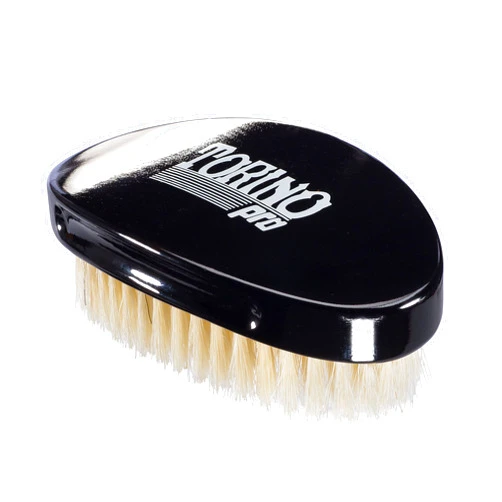 TORINO PRO WAVE BRUSHES BY BRUSH KING Torino Pro Wave Brush #660 By Brush King - Soft Curve 360 Waves Palm Brush - True Texture Soft - Great for Laying Down Frizz - Polisher/Finisher