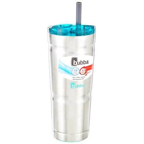 Bubba Envy S Stainless Steel Tumbler with Island Teal Lid, 24 oz.