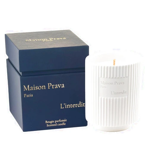 Maison Prava Paris Scented Candles for Home - L’interdit Scented Candle - Luxury Jar Candle - Candle Gifts for Women