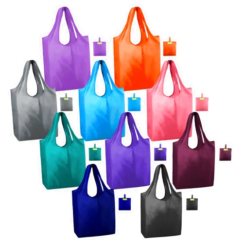 BeeGreen Reusable Grocery Bags 10 Pack Bulk Reusable Shopping Tote Bags with Handles Extra Large for 50LBS Heavy-duty Sturdy Foldable Machine Washable Ripstop Polyester for wholesale …