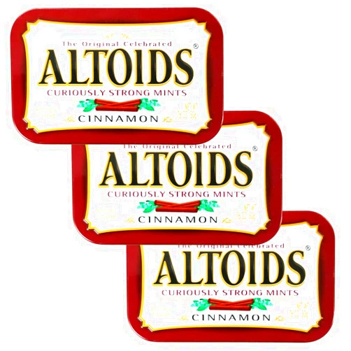 Wrigley's Altoids Wrigleys Mints Cinnamon, 1.76 Ounce (Pack of 3)