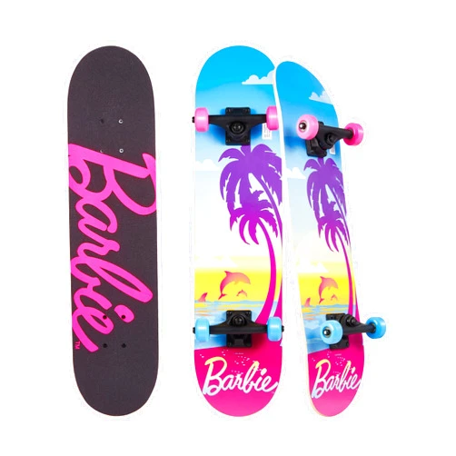 Voyager Barbie Skateboard with Printed Graphic Grip Tape - Great for Kids and Teens, Cruiser Skateboard with ABEC 5 Bearings, Durable Deck, Smooth Wheels