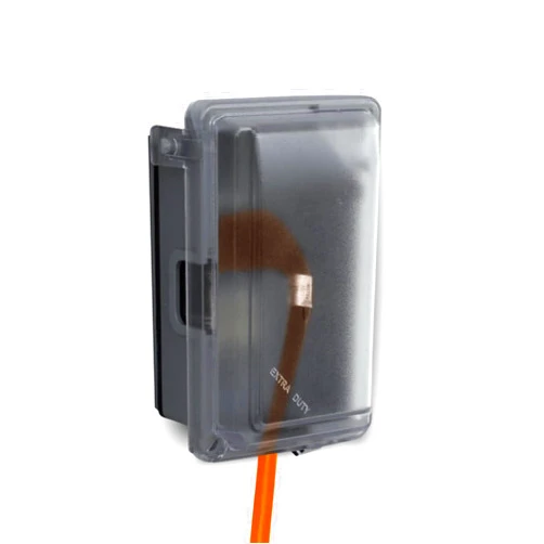 Sigma Electric Sigma Engineered Solutions 14414CLM 1-Gang Non-Metallic While-in-Use Weatherproof Cover, Clear