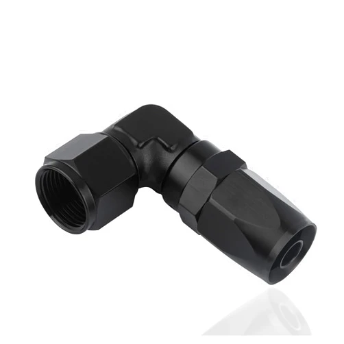 IHOTDER 6AN Fitting,Aluminum 6AN 90 Degree Fitting for Brake/Fuel Line Hose End Fitting,Professional Car Accessories 90 Degree Swivel Fitting Fits Most Vehicles Suvs Trucks (6AN)