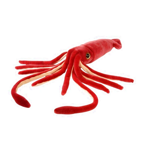 Wild Republic Giant Squid Plush, Stuffed Animal, Plush Toy, Ocean Animals, 22 inches, Red (83198)