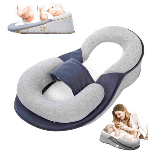 SICHYBGB Baby Feeding Support Pillow,Baby Nursing Pillow,Reflux Breastfeeding Nursing Pillow to Reduce Spit-Up, Removable Feeding Pillows