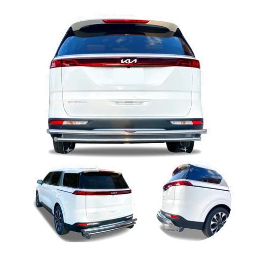 Broadfeet Motorsport Equipment fits Kia Carnival 2021-2024 Rear Double Layer Bumper Guard Parking Protector (T-304 Stainless Steel), DL795