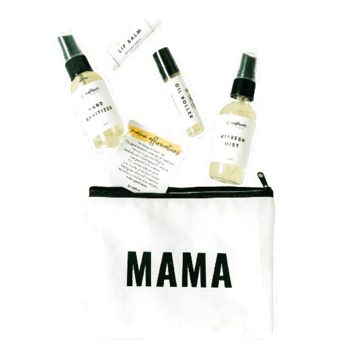 Sunflower Motherhood Mama Pouch Bundle - New Mom Gifts for Women - Gifts for New Mom - Cool Gifts for New Moms - First Time Mom Gift - Mom To Be Gifts for 1st Time Mom - Gift for New Mom - Bump Box