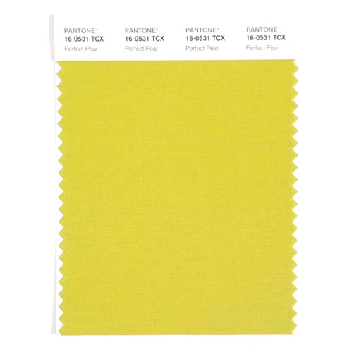 Pantone Cotton Swatch Card Color Standard, Color # 16-0531, Perfect Pear