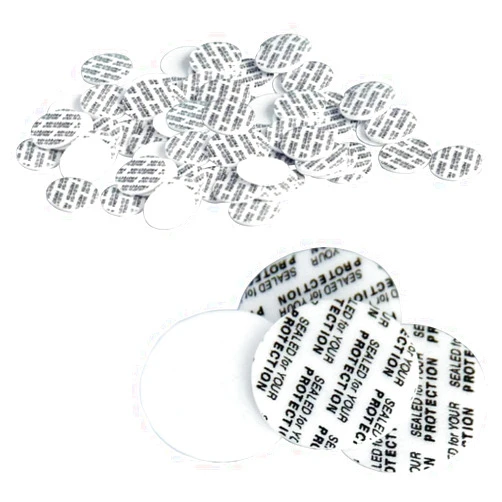 UPSTORE 100 PCS (Diameter 1.7inch) Mini Self Adhesive Pressure Sensitive Gasket Press Seal Cap Liners Foam Seal Safety Tamper Seals Aluminum Foil Gasket Waterproof Sealing Film for Jar Bottle Vial Container