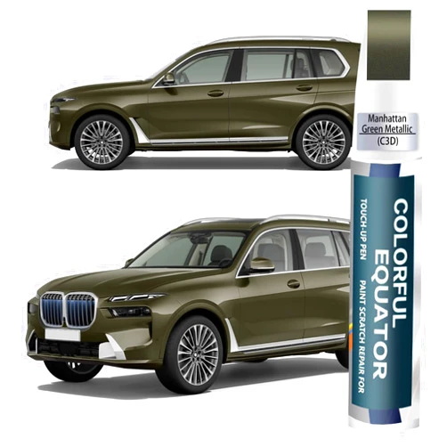 SNSIR Manhattan Green Metallic(C3D) Touch Up Paint for BMW, Car Paint Pen Scratch Repair Two-In-One Touch Up Paint, Premium Car Scratch Remover for Deep Scratches