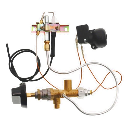 PAHQER Space Heater Universal Replacement Parts Propane Fire Pit Heater Pilot Burner Assembly Parts Valve Kit, Connecting Tubes,Tilt Switch and Safety Device Ignition Component Pilot Kit