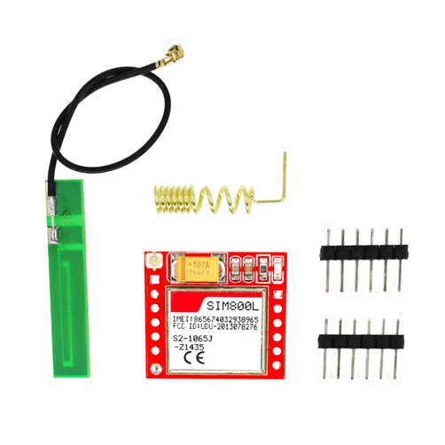 DUTTY SIM800L GPRS Adapter Board, Quad Band 850/900/1800/1900MHz SIM Card Slot onboard Antenna 3.7-4.2V