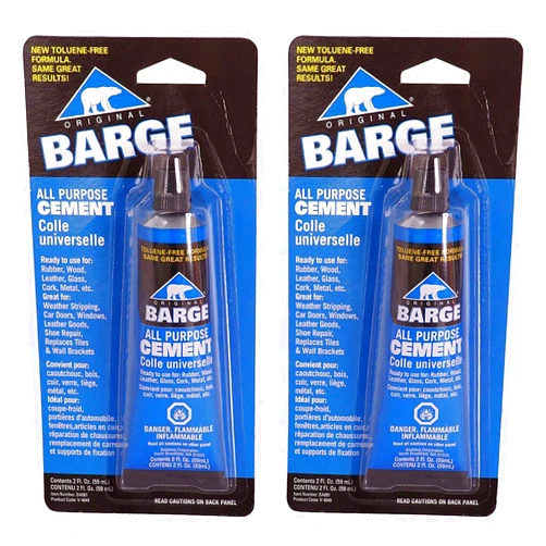 Barge All-Purpose TF Cement Rubber, Leather, Wood, Glass, Metal Glue 2 oz (Тwо Расk)