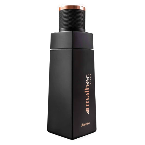Malbec Black Eau de Toilette By O Boticario, Wine-Inspired Cologne For Men, Long-Lasting Men's Fragrances, Vanilla, Whiskey Woody & Amber Scent, 3.4 Ounce
