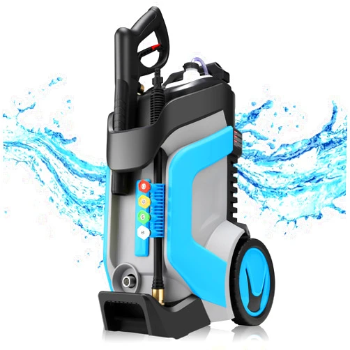 IvyBess 5000 PSI Electric Pressure Washer 4.0 GPM Upgraded Power Washer with 35FT Power Cord, 5 Nozzles, Soap Tank, Great for Cars, Fences, Patios, Driveways(Blue)