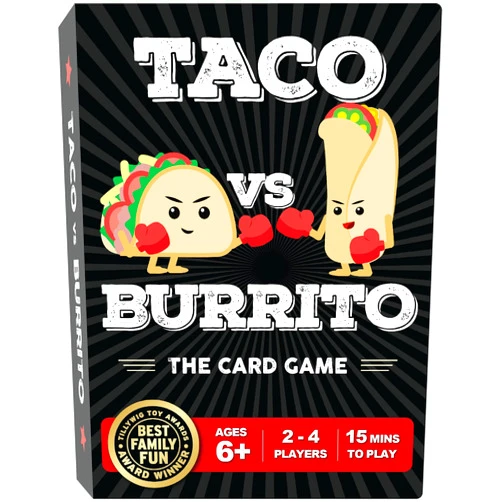 Taco vs Burrito Family Board Games for Kids 6-8, 8-12 & Up - Fun Travel Family Card Games for Everyone, Gifts for 7, 8, 9 and 10 Year Old Boys and Girls
