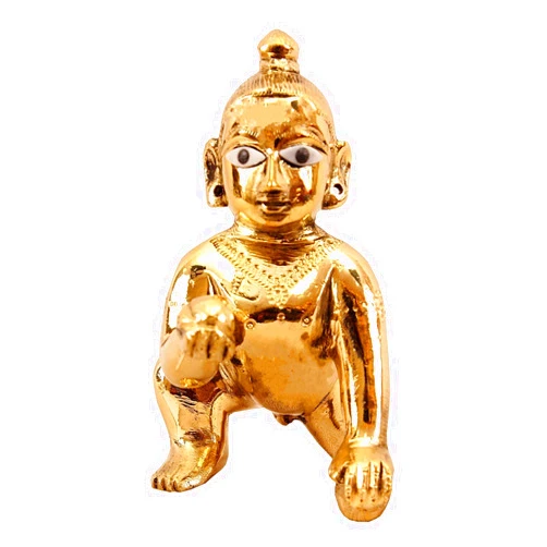 LCRAFT Laddu Gopal Idol/Bal Gopal/Thakur Ji ashtdhatu Murti (Ladoo Gopal) Janamashtami Special for Home Temple (0 NO)