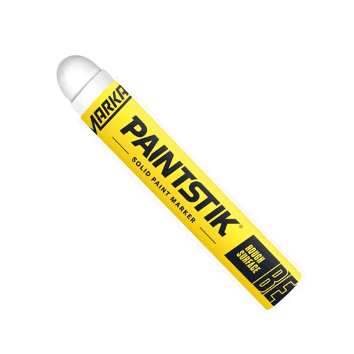 Markal 80620- B-E Paintstik Rough Surface Solid Paint Marker, Best for Very Rough Surfaces: Forgings, Castings, Concrete and Lumber, White (12Pk) Made in USA