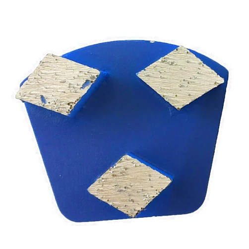 ACTINTOOL Three Rhombus Seg Metal Bond Tooling for Concrete Werkmaster Floor Grinding Machine (Pack of 9)