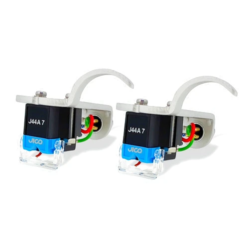 JICO Omnia J44A 7 DJ IMP SD (2-Pack) Mounted on Silver Jico Headshells