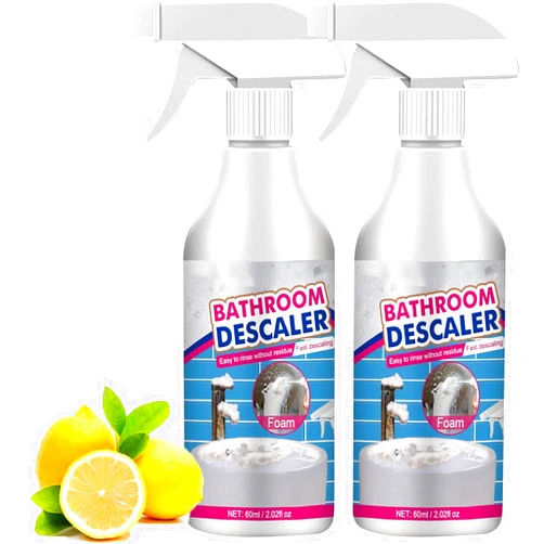 Qelens Foam Cleaner, 2024 NEW Bathroom Descaler Foam Cleaner (2pcs)