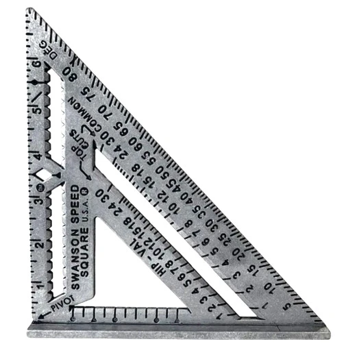 Swanson Tool Co S0100 Pro Carpenters Construction Aluminium Speed Square