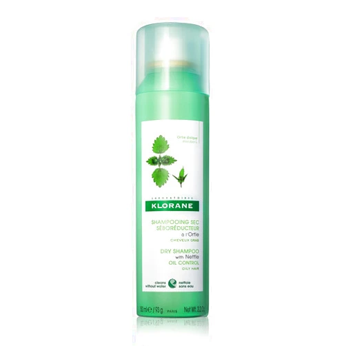 Klorane Dry Shampoo with Nettle for Oily Hair and Scalp, Regulates Oil Production, Paraben & Sulfate-Free