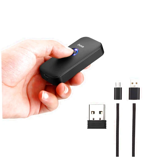 Eyoyo Mini Bluetooth 2D Barcode Scanner, 3-in-1 USB Wired/2.4G Wireless/Bluetooth Bar Code Reader Portable 1D QR Image Scanner PDF417 Data Matrix Code for iPad, iPhone, Android, Tablets or Computer PC