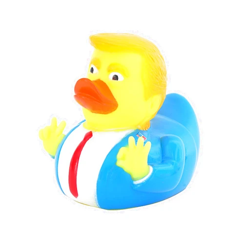 Waliah Rubber Ducks Trump Duck Funny Ducks Squeak Ducking Bath Toy Rubber Duckies for Kids Gift Duck