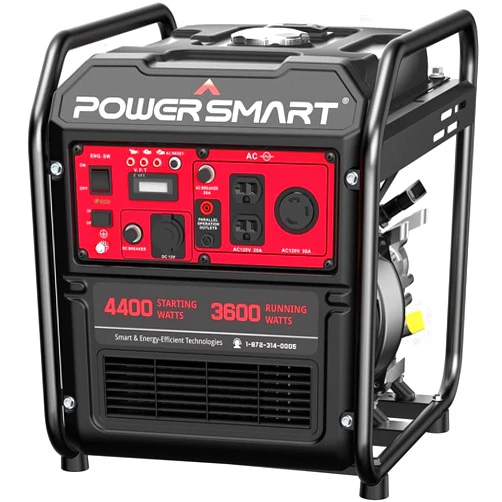 PowerSmart Inverter Generator 4400 Watt/223CC, Portable Inverter Generator with 30A Outlet, Lightweight & Quiet,EPA Compliant for Home Use,Camping,Outdoor Cooking,RV,Truck