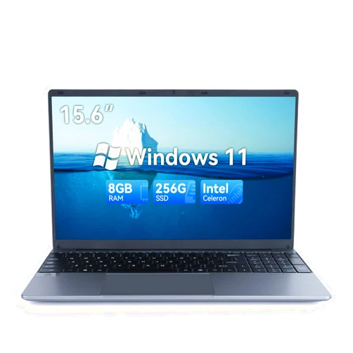 Chicbuy Laptop Computer,15.6 inch 1366 * 768 IPS FHD Display, Install Windows 11, 8GB RAM 256GB SSD, Intel Celeron Quad-Core N5095 Processors, USB 3.0, Bluetooth 4.2, 2.4/5G WiFi,
