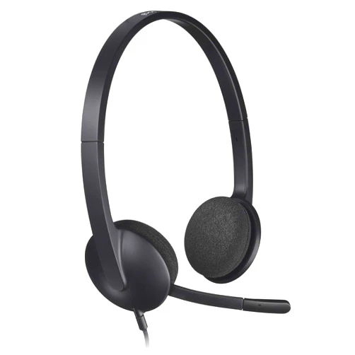 Logitech USB Headset H340, Stereo, USB Headset for Windows and Mac - Black