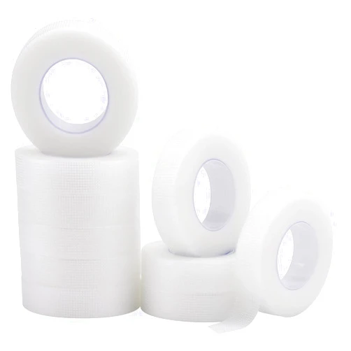 BTYMS 10 Rolls PE Micropore Medical Tape for Individual Eyelash Extension, Under Eye Tape for Lash Extensions 0.5 inch x 10 Yards