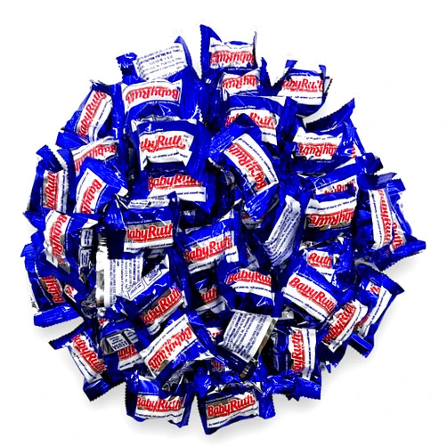 KLUB BULK Baby Ruth Mini Candy Bars -1.5 lbs Individually Wrapped Mini Candy Bars - Perfect for Parties, Office Snacks, and Gifting - Delicious Chocolate, Caramel, and Peanuts(24 oz)