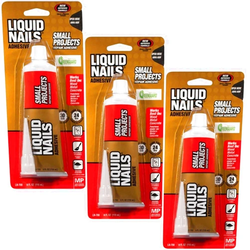 Liquid Nails LN-700 4-Ounce Small Projects and Repairs Adhesive (3)