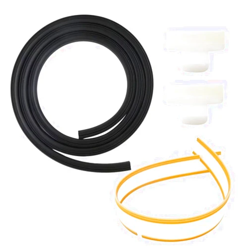 WELURE 154827601 Dishwasher Door Seal Replace for 154782401, 154845301, 2705419, AP5690109, PS8260227 - Kit Include Door Seal 154827601, Lower Seal 809006501, Splash Shield 154701001 by WELURE