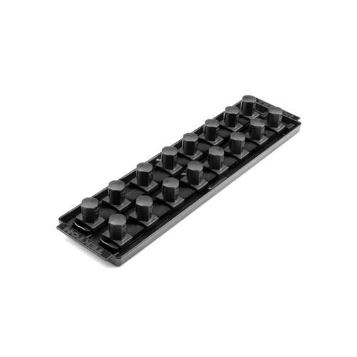 TEKTON 3/4 Inch Drive 2-Rail Socket Organizer Set, Black (16-Tool) | OST32216 | Made in USA