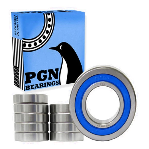 PGN Bearings PGN (10 Pack) R16-2RS Bearing - Lubricated Chrome Steel Sealed Ball Bearing - 1