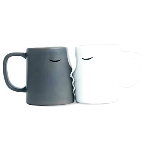 Occasionals Kissing Couple Mug Set, Wedding present for Couples, Engagement Gifts, Valentines Day, Cute Matching Couple Coffee Cups Bride and Groom Husband and Wife, His and Hers, Mr and Mrs