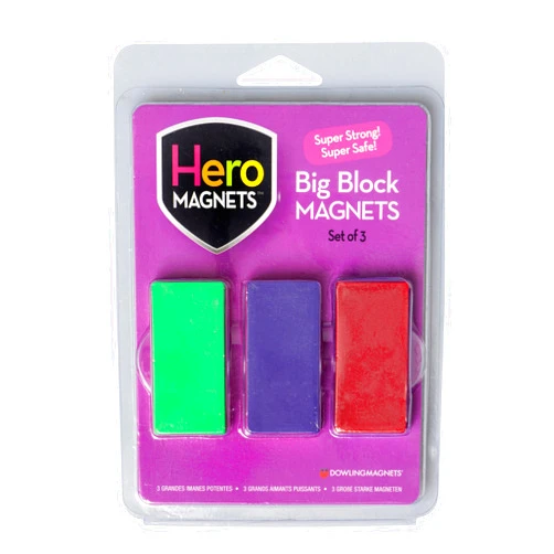 Dowling Magnets Big Block Magnets (Set of 3)