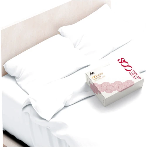Mayfair Linen 800 TC Egyptian Cotton Sheets - 4 Piece White Color Full Size Cooling Sheet for Hot Sleepers, Soft, Breathable Bed Sheet Set, Luxury Hotel Sheets, Fits Mattress Upto 18'' DEEP Pocket