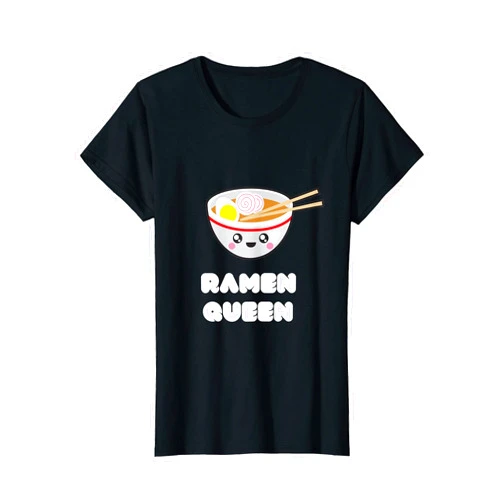 Ramen Queen Kawaii, Neko, and Unicorn Tees Ramen Queen Kawaii Ramen Foodie Girl's T shirt