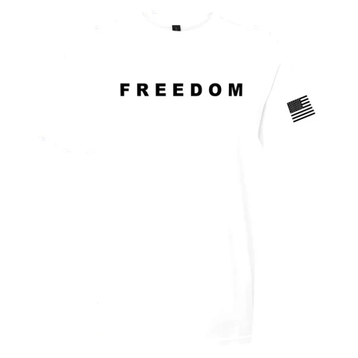 RIGERS FITNESS Charlie Kirk Freedom This is The Turning Point Shirt Patriotic USA Patriot T-Shirt (Print Left or Right Sleeve)
