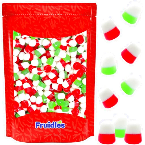 Fruidles Christmas JuJu Jelly Drops, Delicious Gummy Candy, Gluten-Free, Fun and Festive Holiday Snacking, Party Favor (Half-Pound)