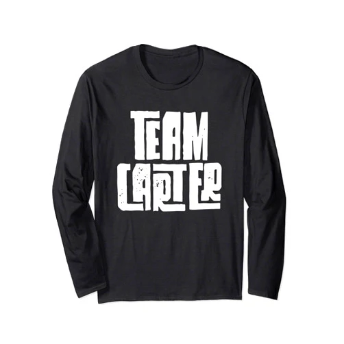 BDAZ Carter Team Carter Son Grandson Dad Husband Boyfriend Sports Group Long Sleeve T-Shirt