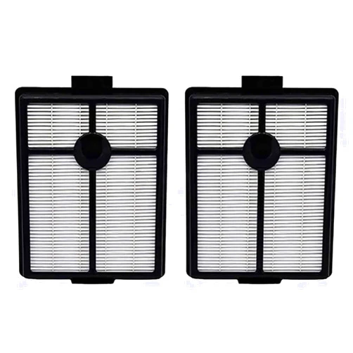 YAKUHY 2-Pack Vacuum Filter Kit Compatible with Rainbow for Rexair for E Series and E2 Series, Replacement Parts for Models R7292 and R12107B, Sturdy Plastic Filtration Accessories in Black and White