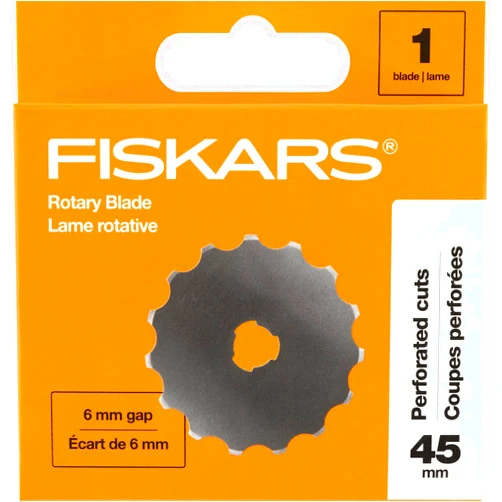 Fiskars Crafts 45mm Skip Rotary Blade, Premium-Silver